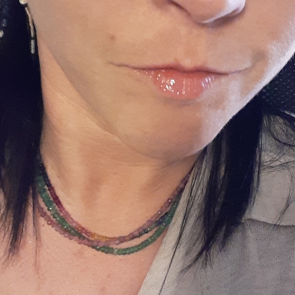 Natural Bogata Columbian grade Aaa emerald beaded necklace .57 carats Wholesale! - Picture 11 of 12